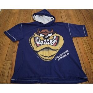 Vintage 1994 Looney Tunes Warner Bros Taz Tazmanian Devil Big Face Shirt Size XL